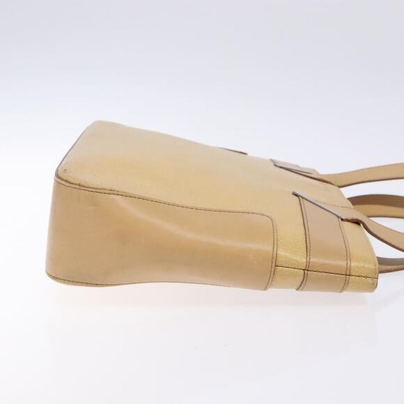 GUCCI Tote Bag Leather Beige Silver 002 002 - Picture 4 of 16